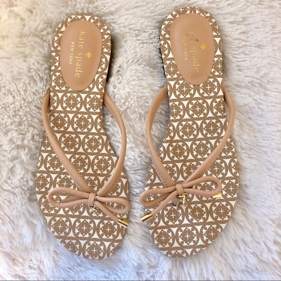 kate spade Shoes - Kate Spade Mistic Bow Flip Flops